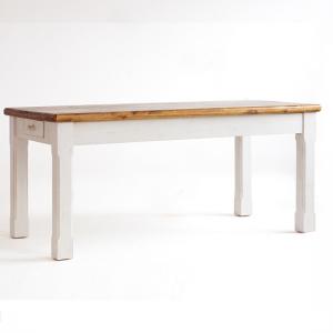 Boddem Dining Table In White Pine Cottage style