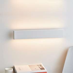 Bodhi LED Large Architectural Wall Light In Matt White