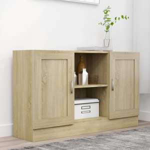 Borna Wooden Sideboard With 2 Doors In Sonoma Oak