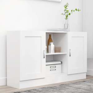 Borna Wooden Sideboard With 2 Doors In White