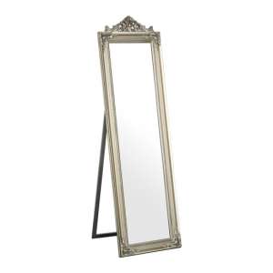 Boufoya Floor Standing Dressing Mirror In Silver