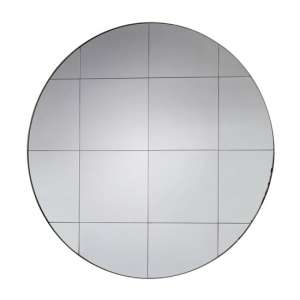 Boxley Round Wall Bedroom Mirror In Silver