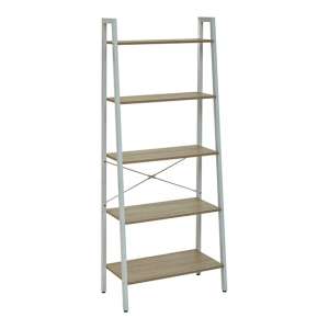 Bradken 5 Tiers Home And Office Shelving Unit In Natural Oak