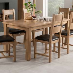 Brex Extending Large Wooden Dining Table In Natural