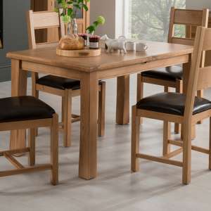 Brex Extending Wooden Dining Table In Natural