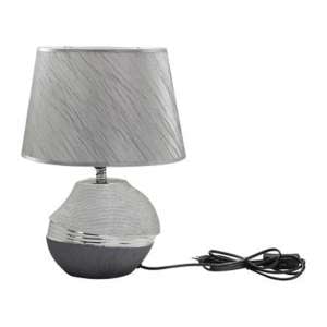 Bridgetown Ceramic Table Lamp In Silver