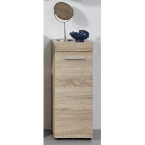 Britton Bathroom Floor Storage Cabinet In Sagerau Light Oak