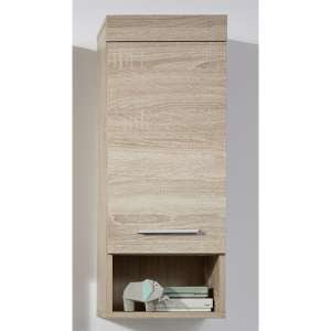 Britton Wall Bathroom Storage Cabinet In Sagerau Light Oak