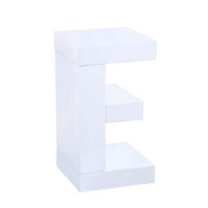 Elettra Contemporary Lamp Table In High Gloss White