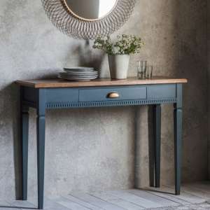 Bronte Console Table In Storm With 1 Drawer
