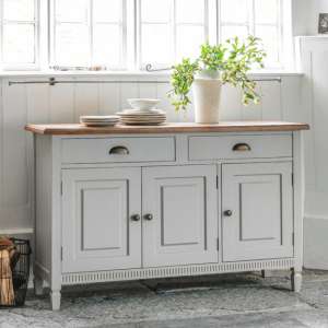 Bronte Sideboard In Taupe With 3 Doors And 2 Drawers