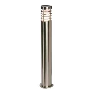 Bruton Outdoor Bollard In Brushed Stainless Steel