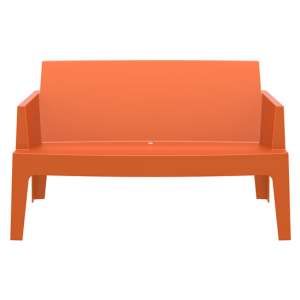 Buxtan Outdoor Stackable Sofa In Orange