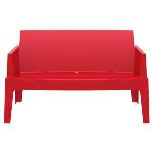 Buxtan Outdoor Stackable Sofa In Red