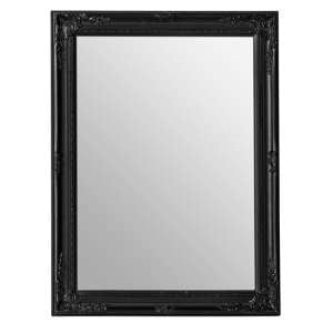 Calotas Rectangular Wall Bedroom Mirror In Black Frame