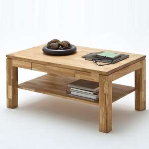 Cambridge Wooden Coffee Table Rectangular In Knotty Oak