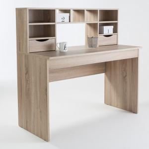 Arkadiy Wooden Computer Desk In Light Oak With 2 Drawers