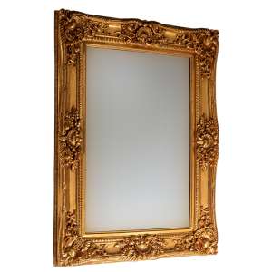 Cannan French Ornate Wall Mirror In Gold Frame