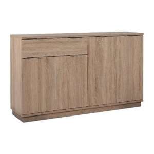Canvoy Wooden Sideboard With 4 Doors 1 Drawer In Sonoma Oak