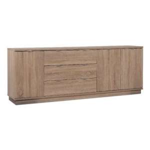 Canvoy Wooden TV Sideboard With 2 Door 3 Drawer In Sonoma Oak