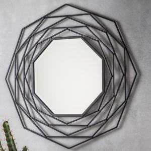 Cargan Metallic Wall Mirror In Black