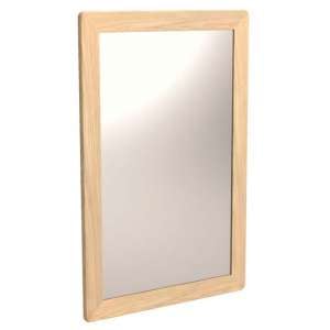 Carnial Wall Bedroom Mirror In Blond Solid Oak Frame