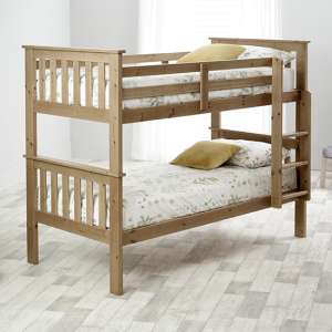 Carra Wooden Single Bunk Bed In Pine