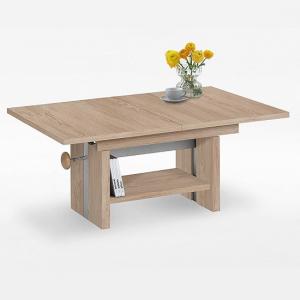 Caspian Extendable Coffee Table In Oak Tree With Lift Function