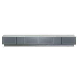 Crick LCD TV Stand In Grey With Four Glass Door