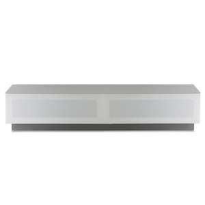 Crick LCD TV Stand Large In White With Glass Door
