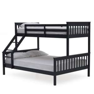 Selex Triple Sleeper Wooden Bunk Bed In Blue