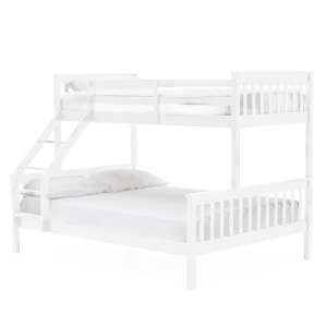 Selex Triple Sleeper Wooden Bunk Bed In White