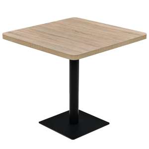 Causer Square Wooden Bistro Table In Oak