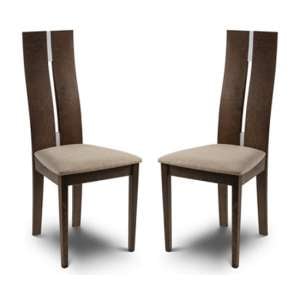 Calandra Solid Beech Dining Chair In Pair