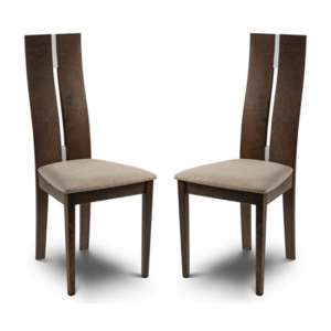 Calandra Solid Beech Dining Chair In Pair