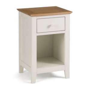 Saadet Two Tone Bedside Table In Low Sheen Lacquer