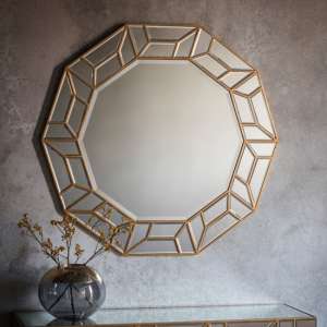 Celeste Artistic Decagon Bedroom Mirror