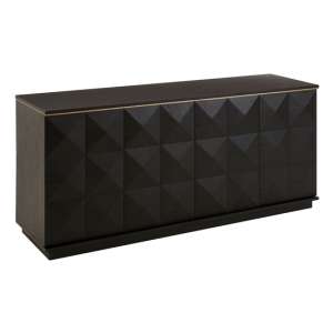 Chalawan Wooden Sideboard In Dark Brown Oak