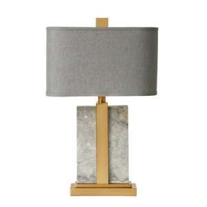 Charleston Table Lamp With Grey Marble Inspired Base