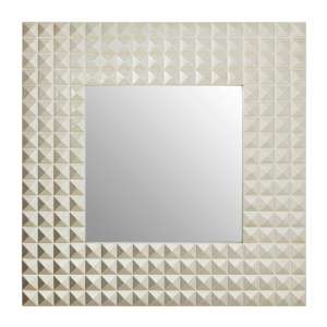 Checklock 3D Geometric Wall Mirror In Champagne