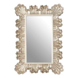 Checklock Clamshell Design Wall Mirror In Champagne