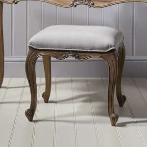Chic Dressing Stool In Weathered Finish
