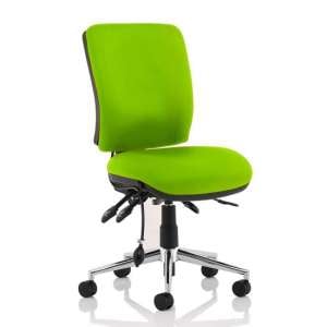 Chiro Medium Back Office Chair In Myrrh Green No Arms