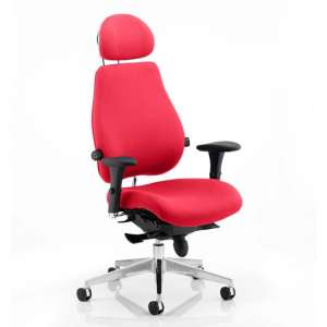 Chiro Plus Ultimate Headrest Office Chair In Bergamot Cherry