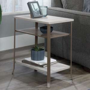 City Centre Wooden Side Table In Champagne Oak