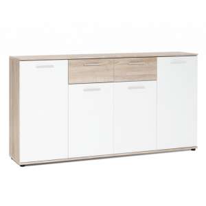 Clarion Wooden Sideboard In Wild Oak Effect And White