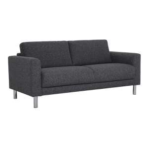 Clesto Fabric Upholstered 2 Seater Sofa In Anthracite