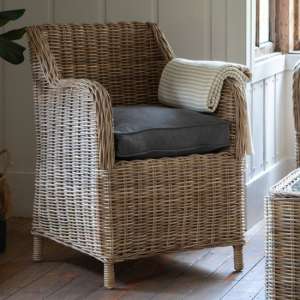 Cobman Wooden Armchair In Natural