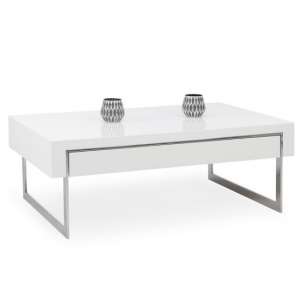 Brandenburg Modern Coffee Table In White High Gloss