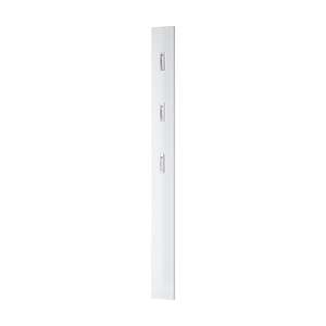 Colorado Wall Mounted High Gloss Coat Rack In White